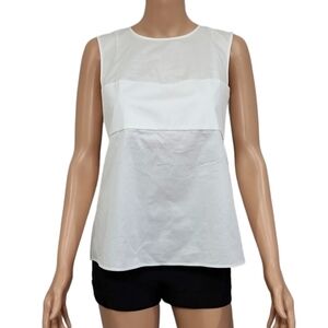 Alexander‎ Wang Women's white sleeveless open back blouse, size 8